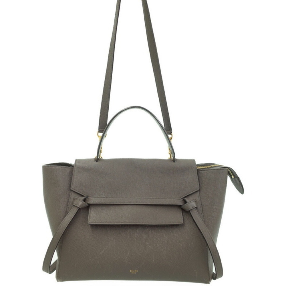 Celine Belt Bag 2way Crossbody Grained Calfskin Leather